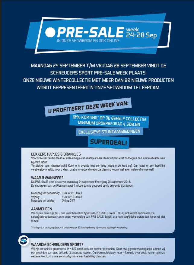flyer pre-sale 2018