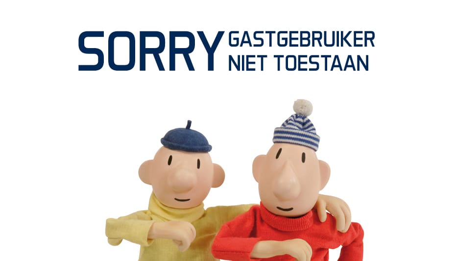 gastgebruiker niet toegestaan